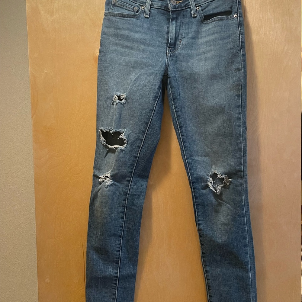 Really great Levi jeans with rips.